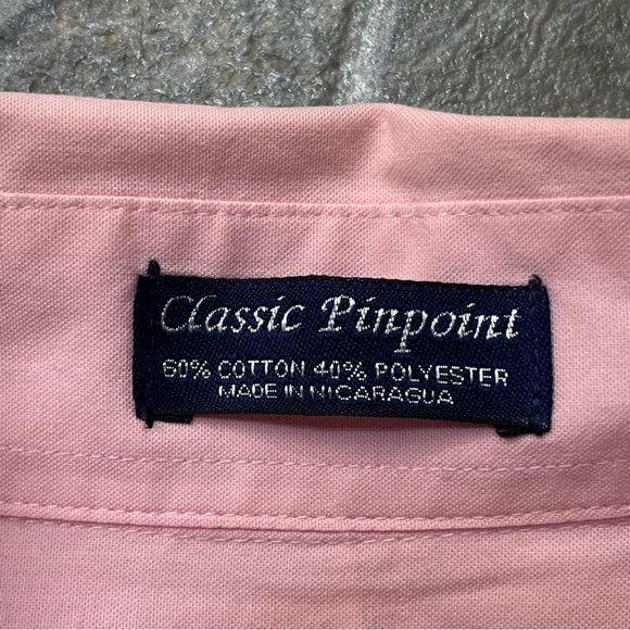 Meeting Street Classic Pinpoint Button Down Short Sleeve Dress Shirt - Picture 6 of 9